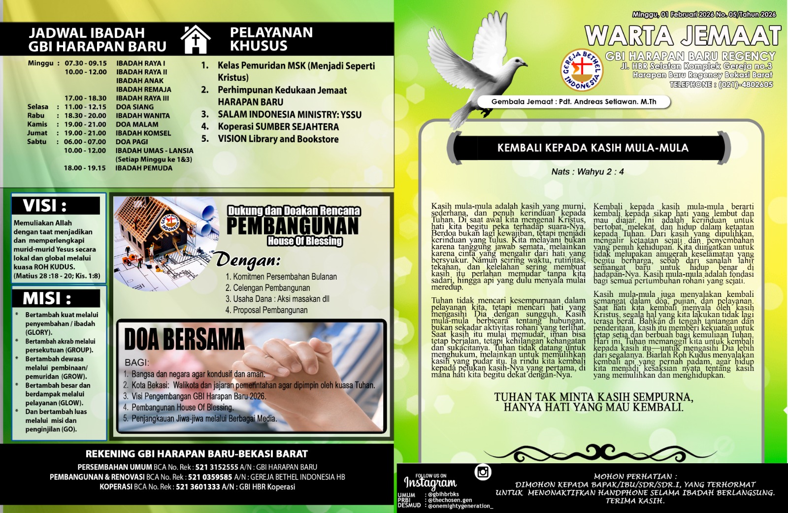 Warta Jemaat GBI Harapan Baru